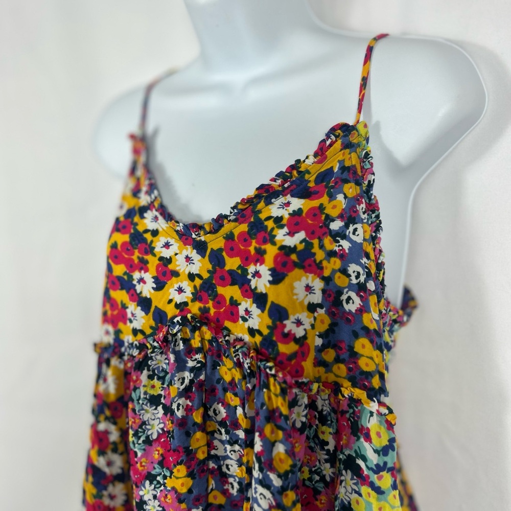 Patrons of Peace Multicolor Floral empire waist spaghetti strap minidress XS - Picture 2 of 10